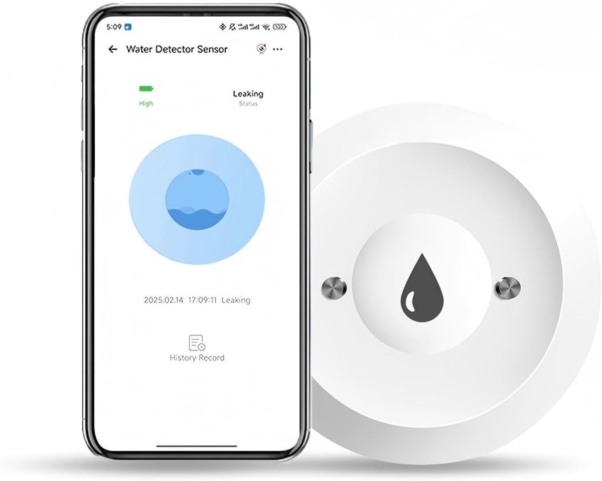 Waterleksensor draadloos - Zigbee compatibel - Voor Smart Home integratie - Voorkom waterschade - ShopVlot