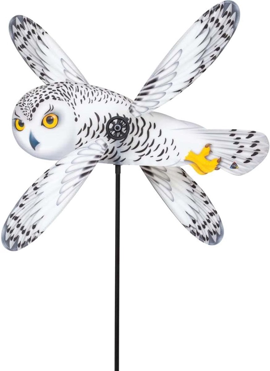 Windspinner peddelspinner - Snowy Uil - UV-bestendig - Decoratie voor tuin en balkon - ShopVlot