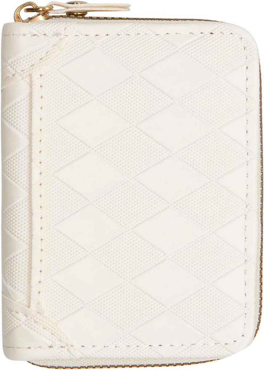 Creditcardhouder met rits - kleine leren accordeon portemonnee - compact voor pasjes en muntgeld - ShopVlot