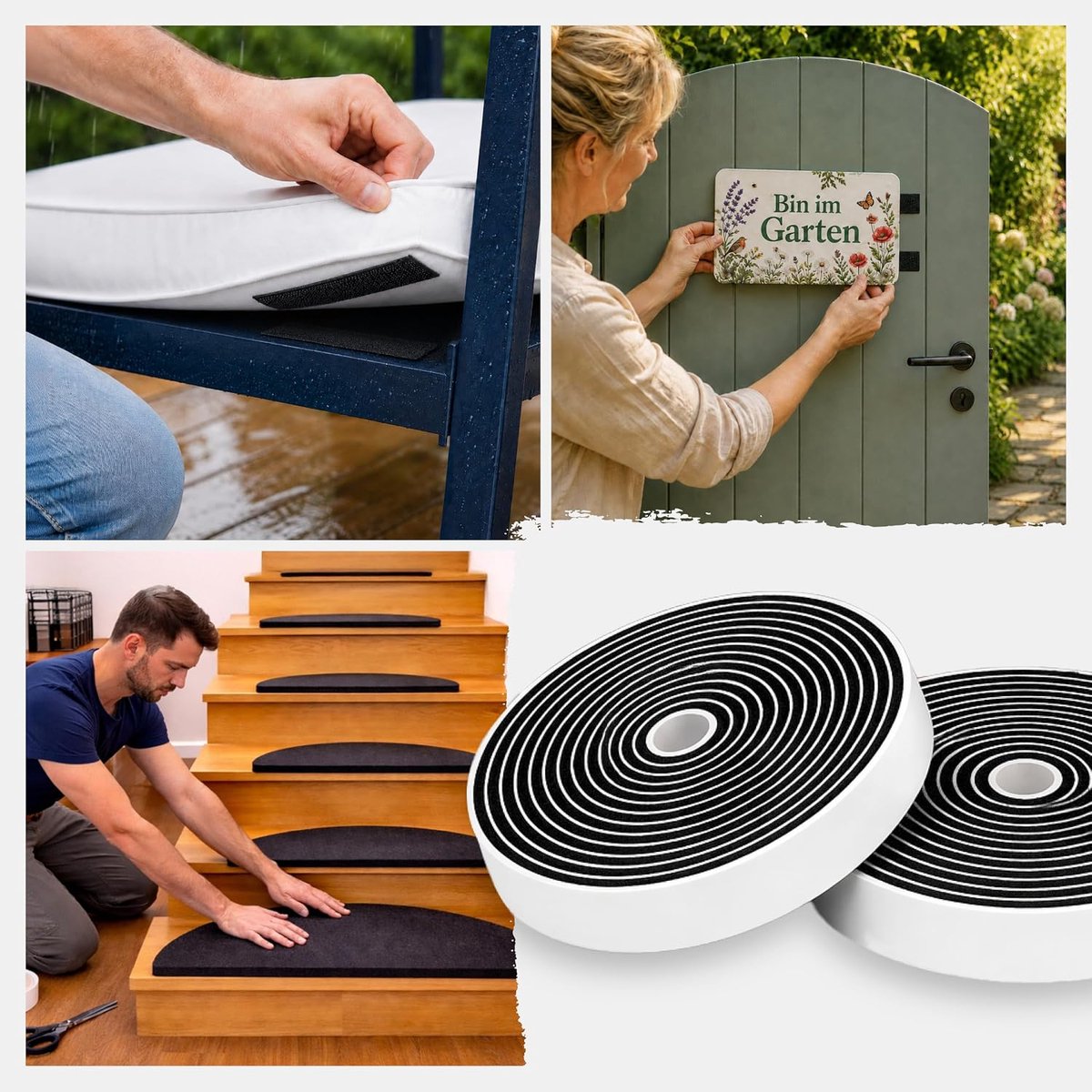 Klebeshop24 tape set 16 mm x 3 m - zelfklevend voor buiten - extra sterk met acrylhechting - ShopVlot