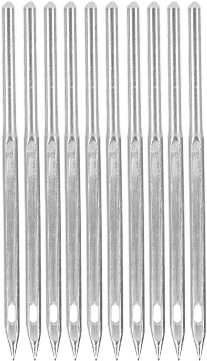 Naalden Set van 10 Stuks - 5 cm Borduurnaalden - Stalen Naaimachinenaalden - Lichtgewicht en Duurzaam - 2 mm Diameter - Naaimachine Naalden