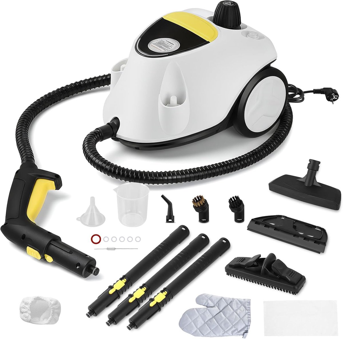 Stoomreiniger 2100 W - handstoomreiniger - snel opwarmend tot 100 graden - ideaal voor keuken en badkamer - ShopVlot