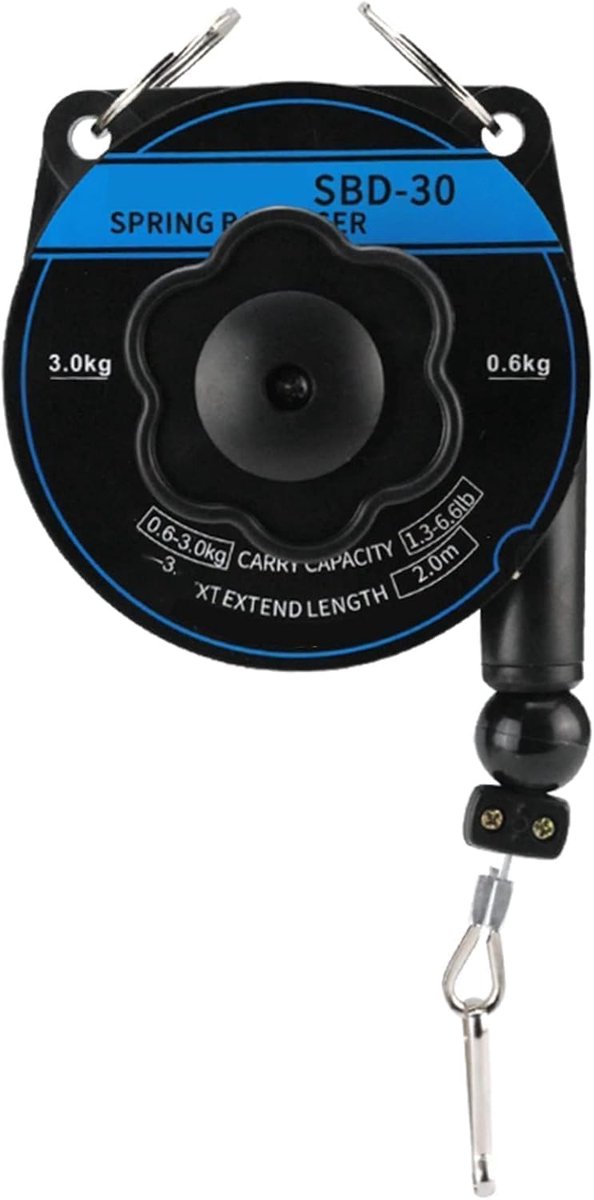 Spring Balancer 0.6-3kg - Retractable Tool Holder - Met aanpassingsfunctie - Vermindert werkmoeheid - ShopVlot