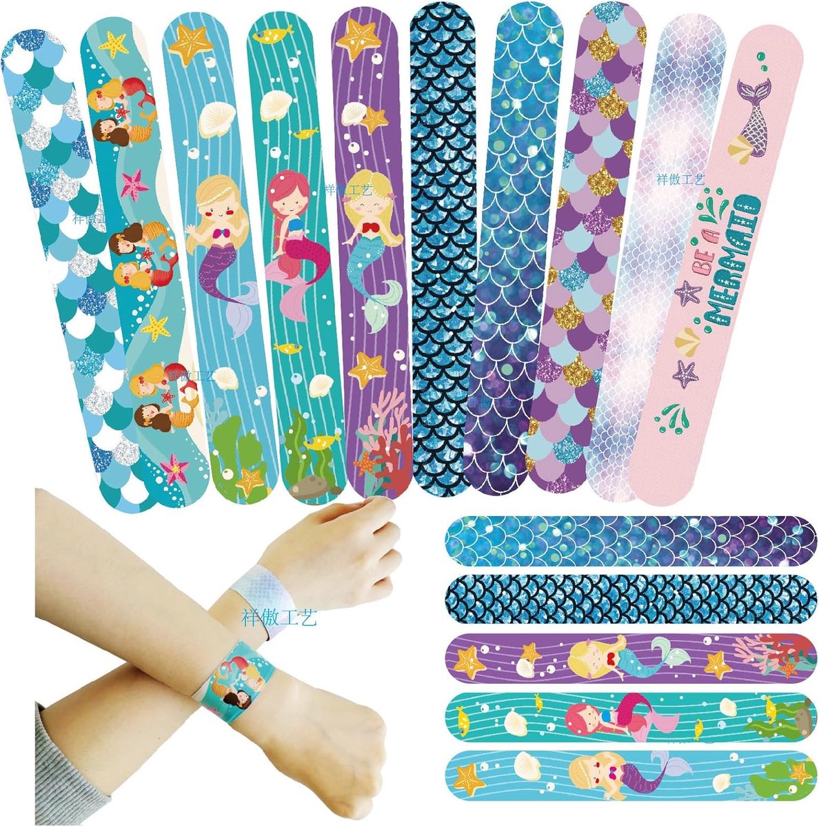 Snap armbanden voor kinderen - 10 stuks - kleurrijke PVC - veilig en leuk voor feestjes - ShopVlot