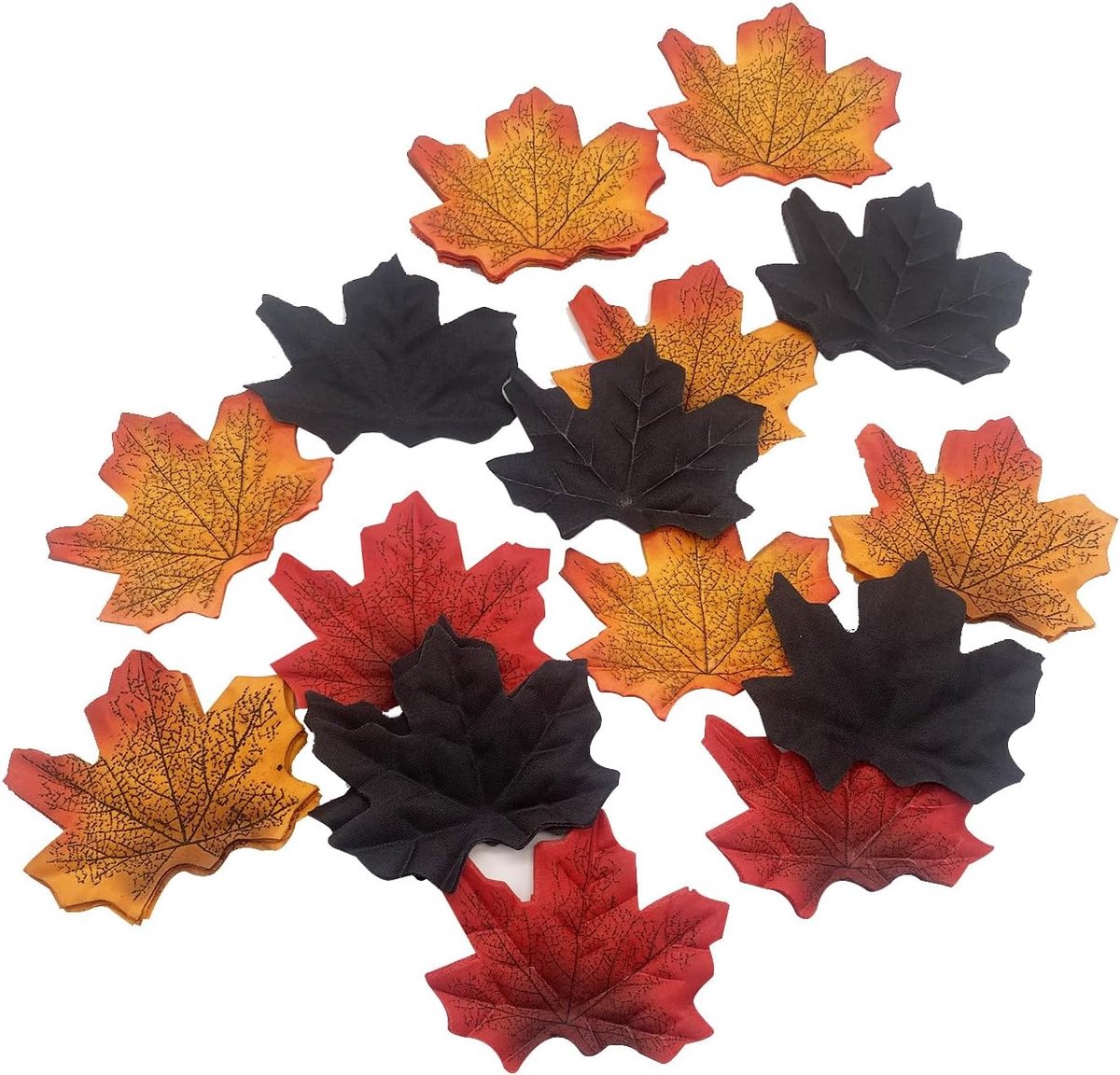 Artificial autumn leaf - 200 stuks - 4 kleuren - decoratie voor feest en fotoshoot - ShopVlot
