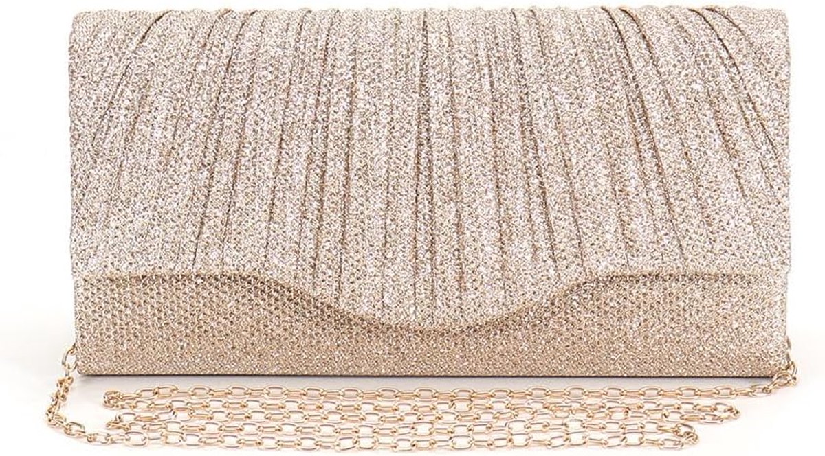 Dames Clutch - Glitter - Elegant - Perfect voor feestelijke gelegenheden - ShopVlot
