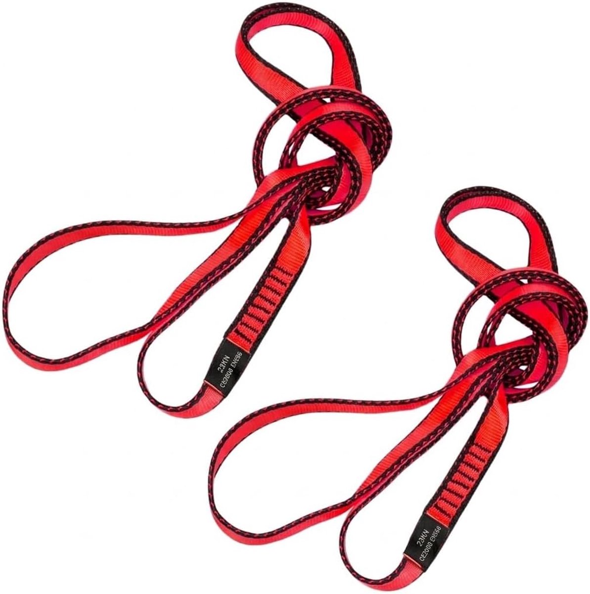 Klimlussen set van 2 - 22 kN - CE-gecertificeerd nylon - ideaal voor yoga en reddingswerk - ShopVlot