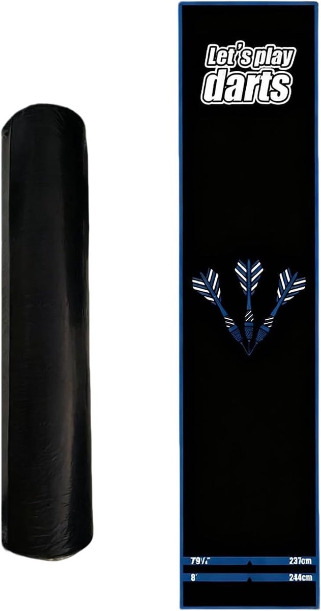 Dart mat met werplijn - rubber ondergrond - non-slip - beschermt de vloer - ShopVlot