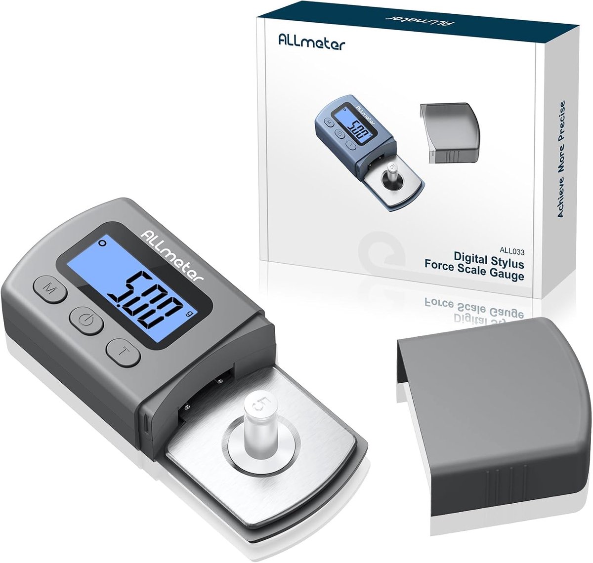 Toonarmweegschaal, digitaal, 0,01 g nauwkeurigheid, stylus tracking force gauge 0-5 g voor platenspeler, lcd-display - ShopVlot