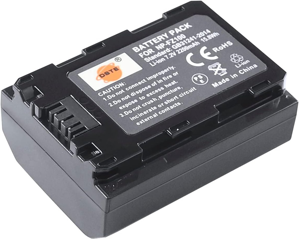 DSTE NP-FZ100 FZ100 Battery Compatible with Sony A7R III, Alpha 9, Alpha 9R, Alpha a9R - ShopVlot