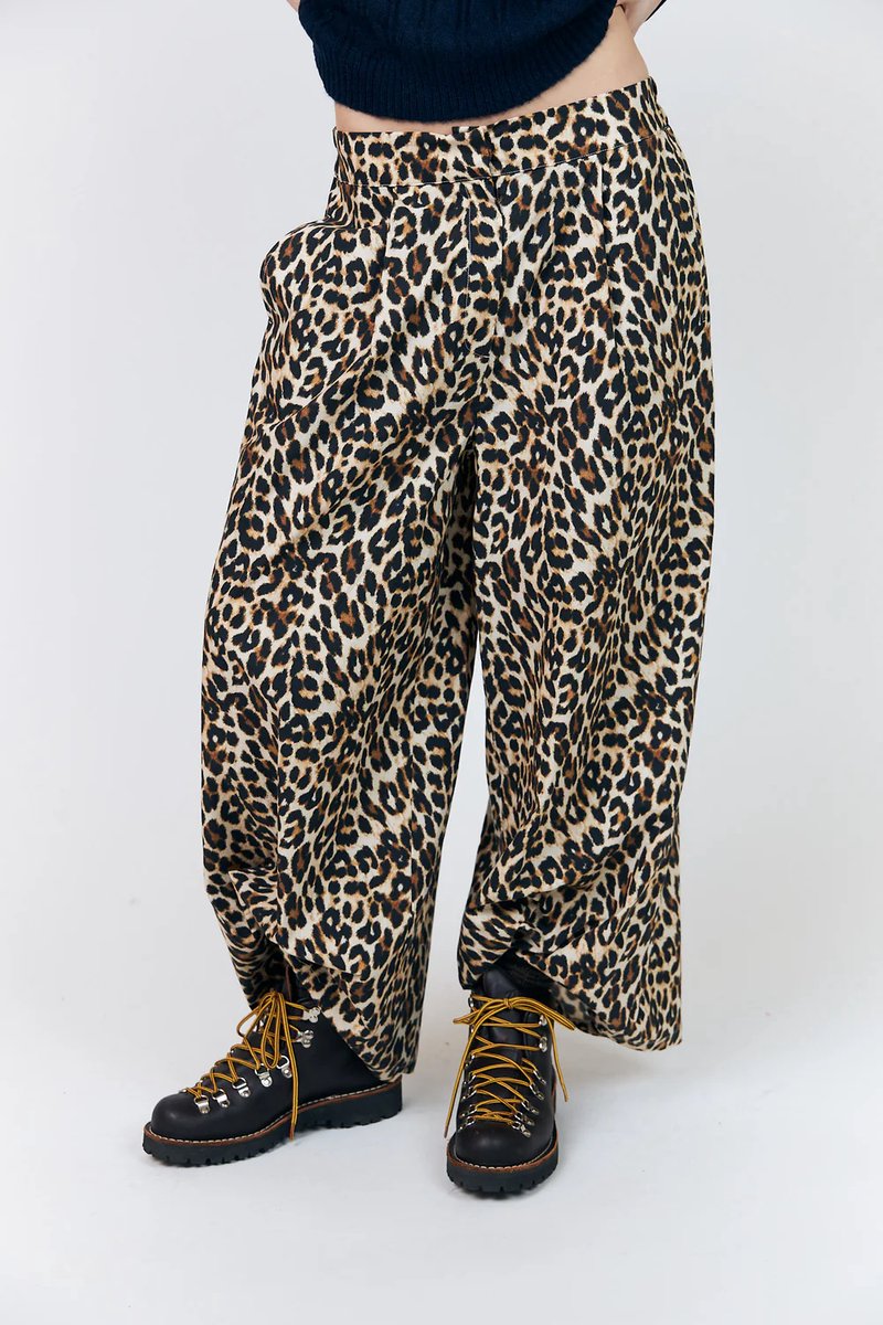 Lollys Laundry Mira - Broek - Luipaard - Bruin - M