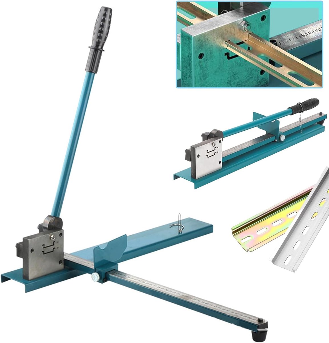 DIN rail cutter 35mm - handmatig - dubbelgroef snijkop - precisie snijden voor elektrische installatie - ShopVlot