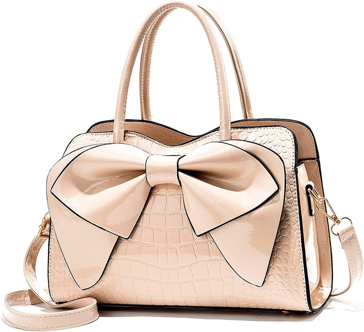 Handtas dames klein - patenten leer - designer schoudertas - stijlvolle avondtas - ShopVlot