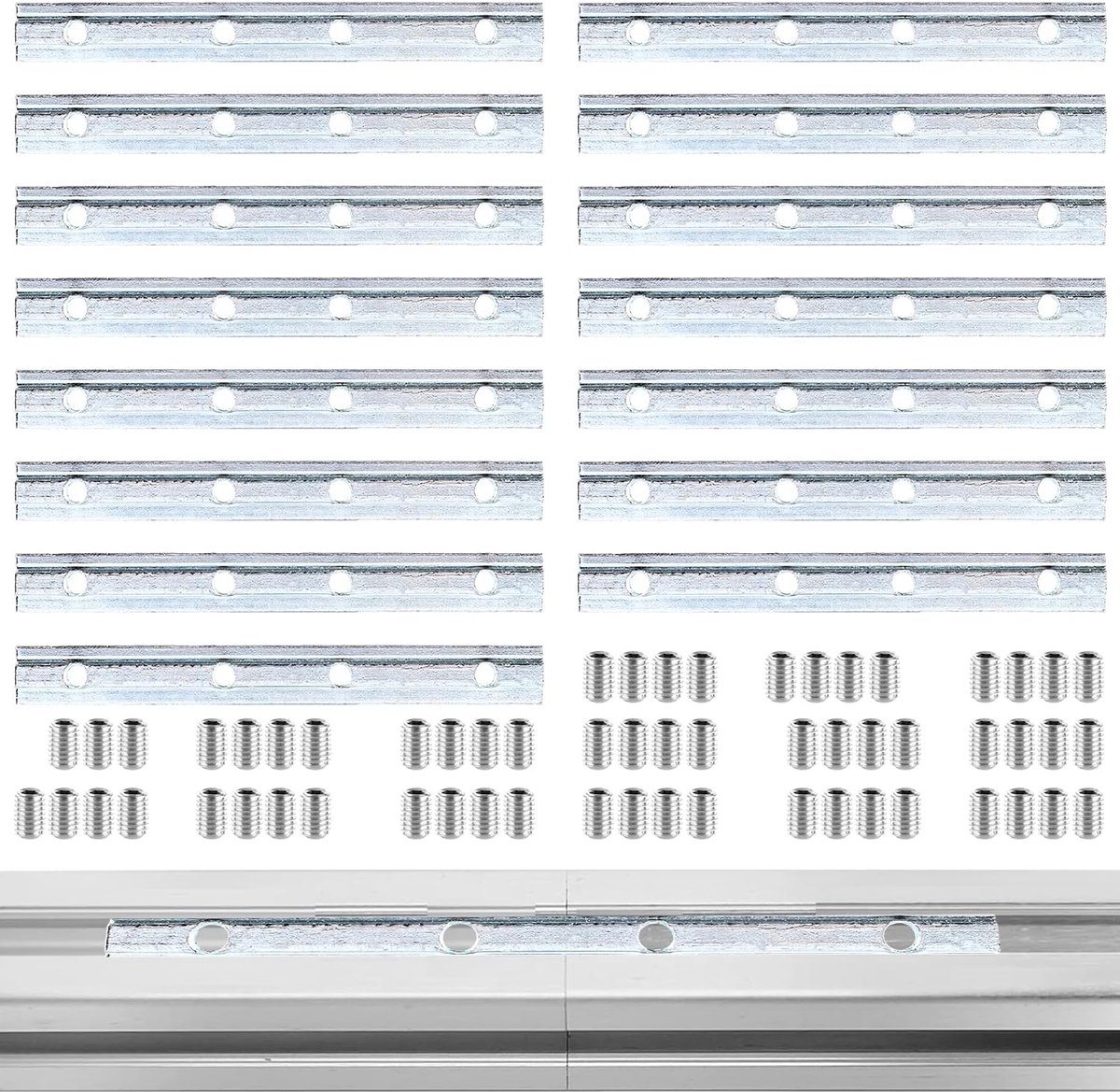 Aluminium profiel connector 40x40 - hoogwaardig carbon staal - duurzame bevestiging - ideaal voor constructies - ShopVlot