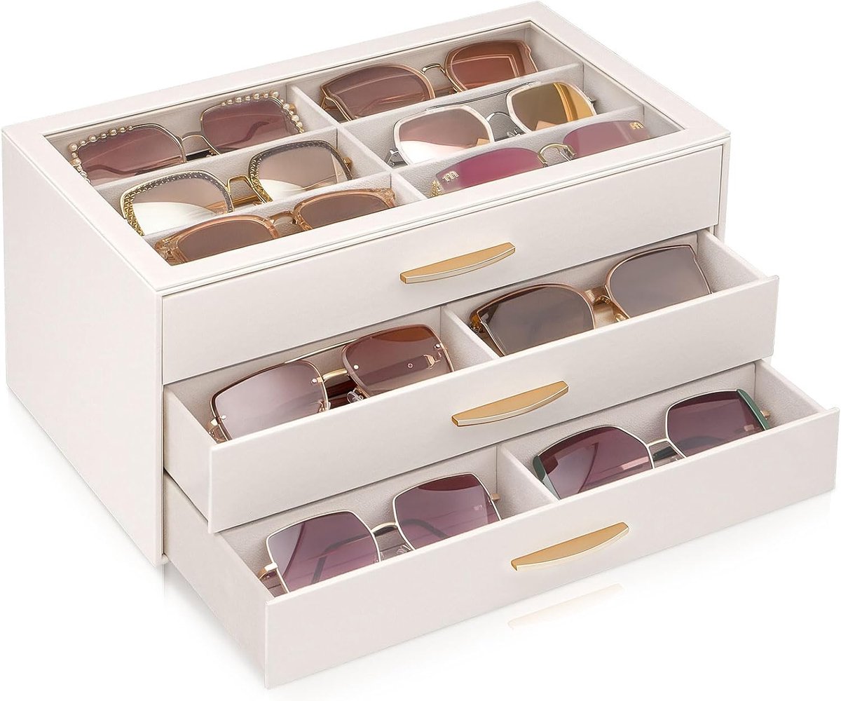 Zonnebril Organizer met Lades - Eyeglasses Display Houder - Ruimtebesparend en Stijlvol - ShopVlot
