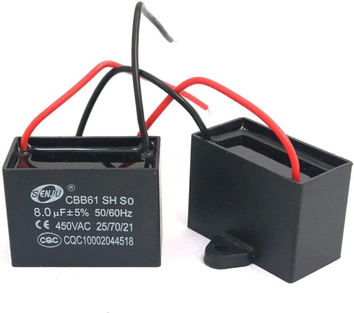CBB61 ventilator condensator 8uF - 450V AC - 50/60Hz - voor airconditioners - ShopVlot