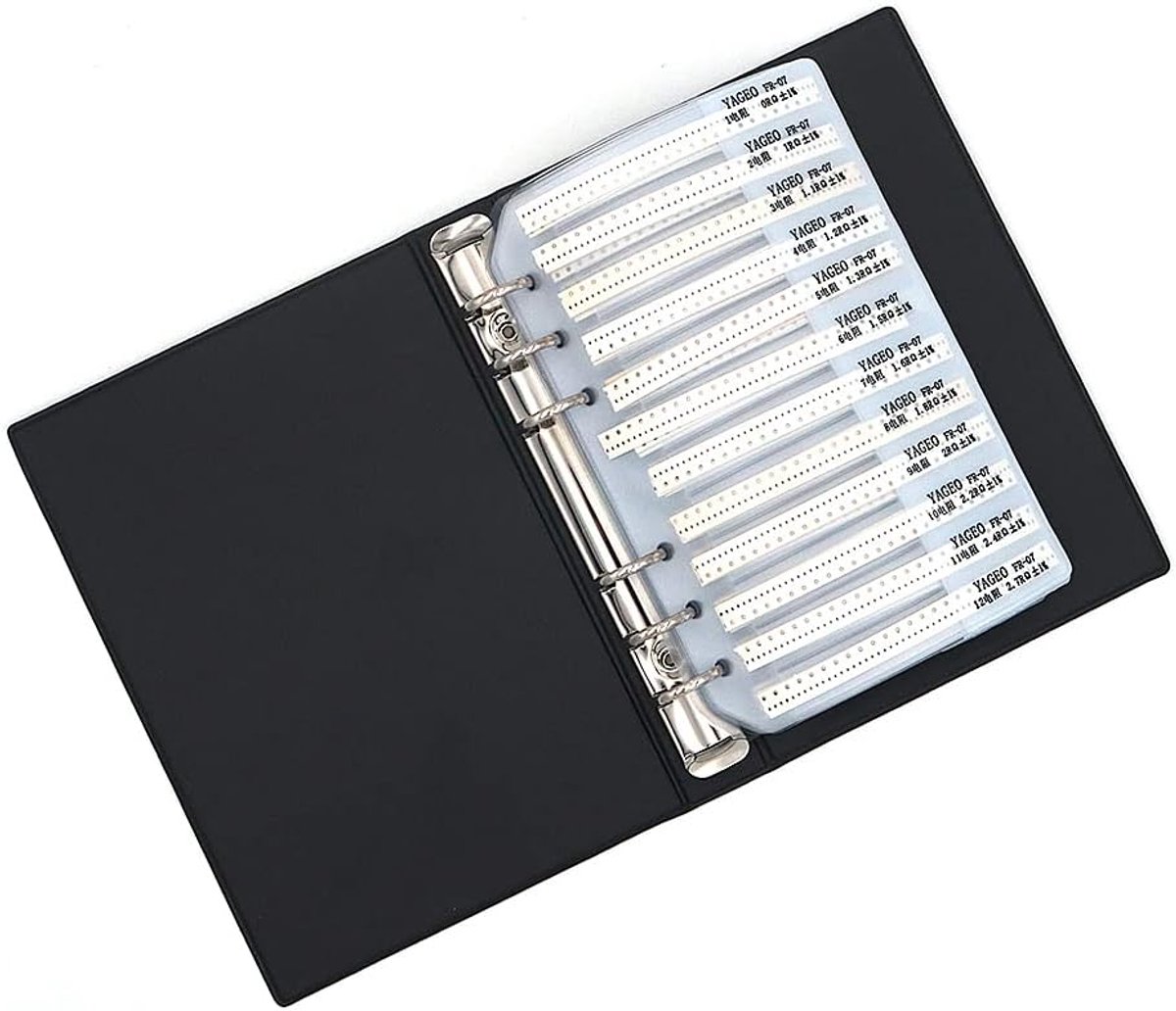 SMD weerstand assortiment - 1% 0805 - 170 waarden - 8500 stuks sampleboek - ShopVlot