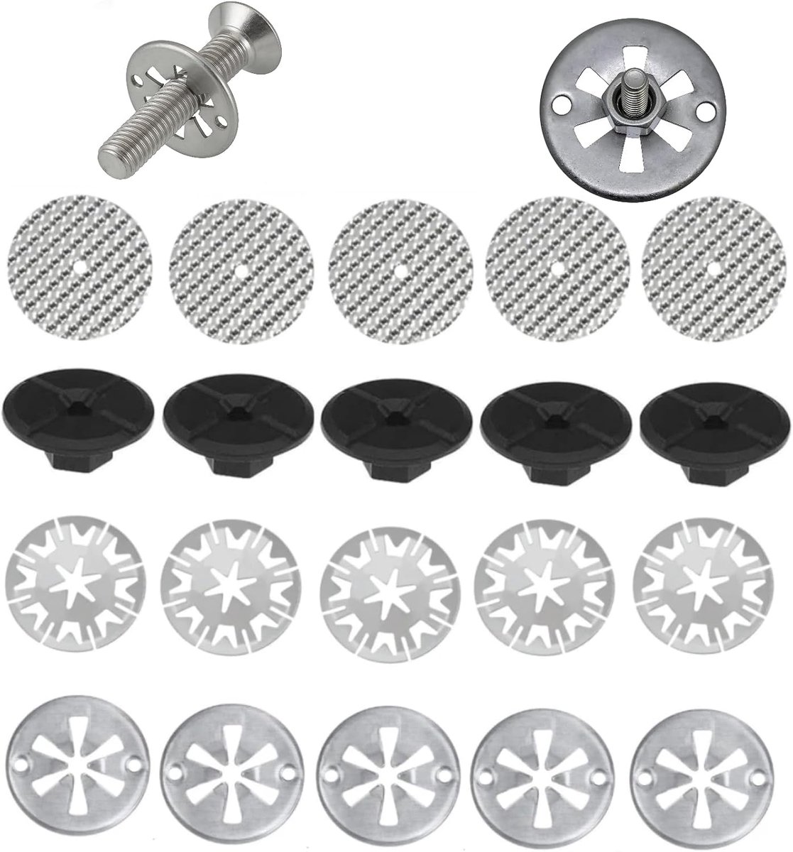 hitbeschermingsplaat reparatieset 20 stuks - metalen hitteschild - roest- en scheurvast - voor voertuigen - ShopVlot