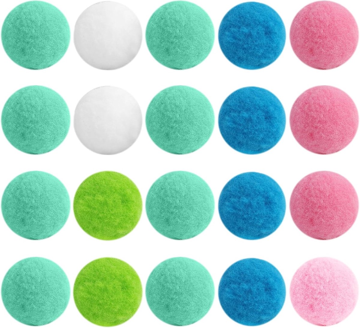 20 Pcs Cat Toy Balls, Cat Balls, Felt for Cats Interactive Toys for Kittens and Adults, Colourful Plush Balls for - ShopVlot