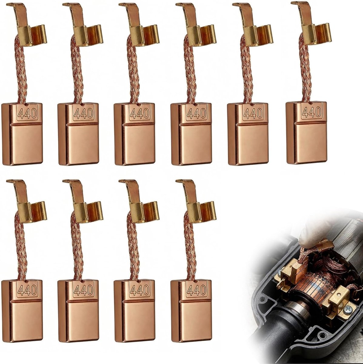 Zolara Reserveonderdelen, 10 stuks, compatibel met Makita DHP456, BDF452, DDF456, DTD146, voor CB440, CB448, CB436 - ShopVlot