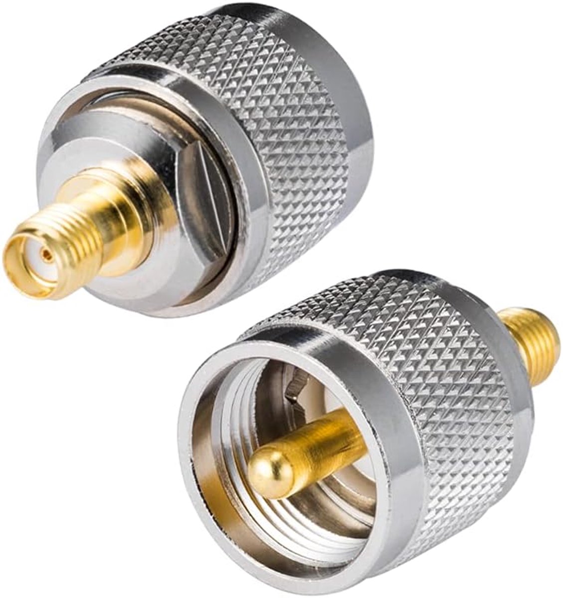 Vecys Two Way Radio SMA Female to UHF Male Straight PL259 Adapter SMA Adapter 2Pcs for Ham Radio UHF Radio Walkie - ShopVlot