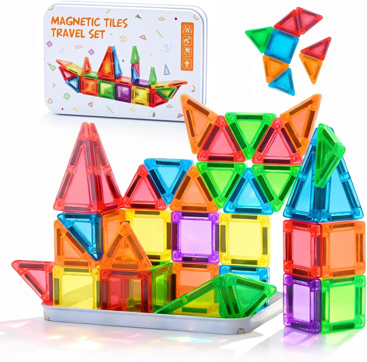 Magblock 48-piece magnetic construction kit for travel - ShopVlot