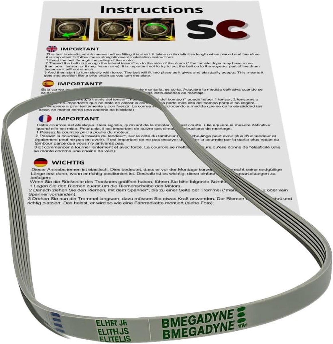 Washing machine belt EL 1161 J5 - ShopVlot