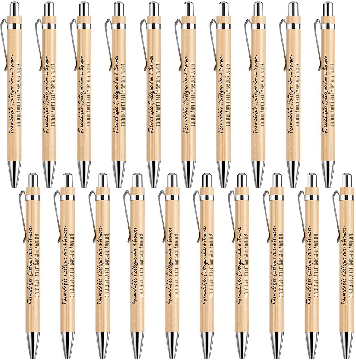 Solidchoice - Houten Pennenset met Inspirerende Balpennen voor Dagelijks Gebruik