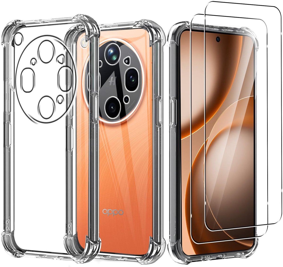 Solidchoice - Beschermhoes voor Oppo Find X9 Ultra met HD-displayfolie