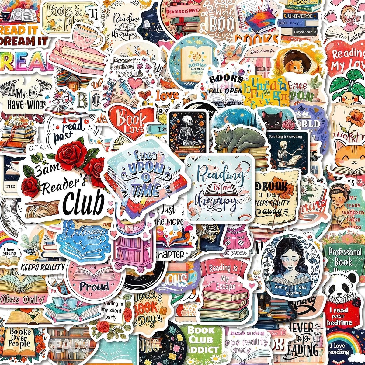 Solidchoice - Set van 100 Boekenstickers voor Creatieve Projecten