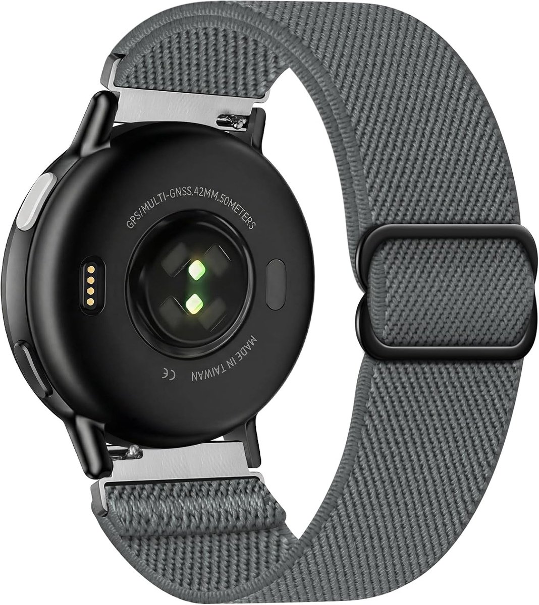 Stretcharmband 18 20 22mm - Elastisch - Compatibel met Garmin Horloge - Verstelbare pasvorm - ShopVlot