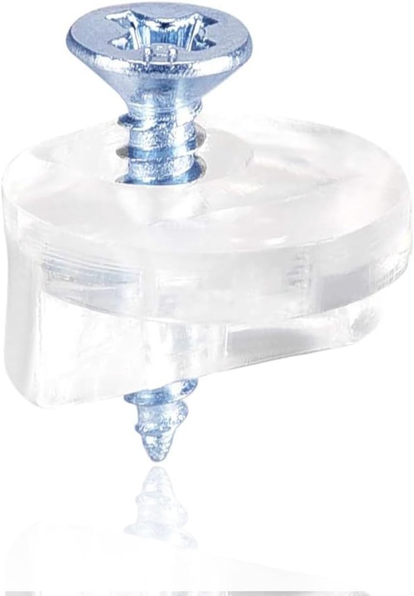 Glashouders 20pcs - 13mm diameter - stevige kunststof - ideaal voor glas en spiegels - ShopVlot