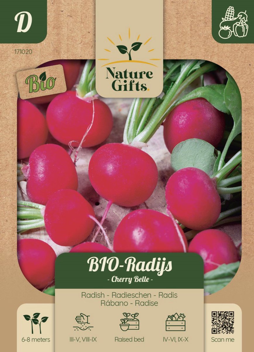 BIO Radijs Cherry Belle groentenzaad Nature Gifts Baltus