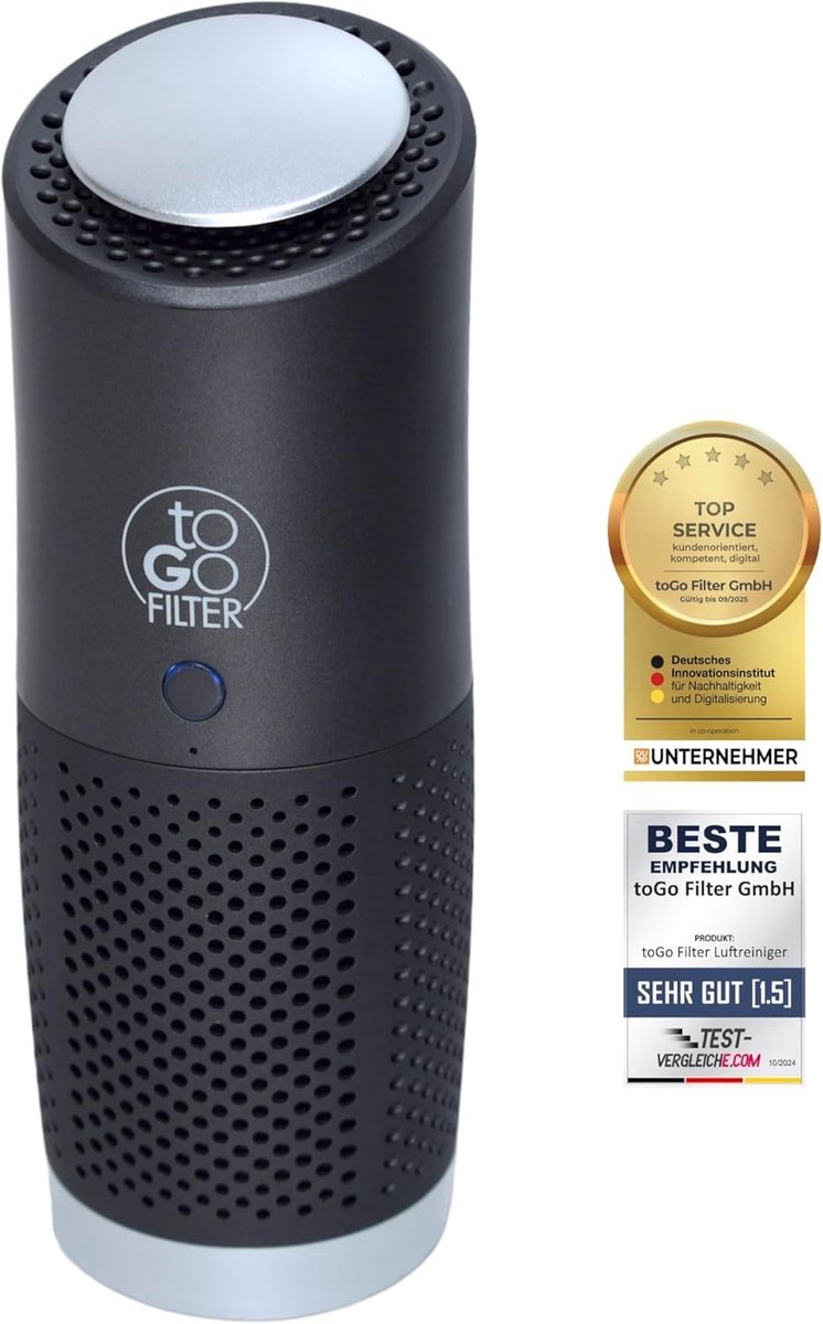 Luchtreiniger - Zwart - Draagbare Accu Luchtreiniger met HEPA 13-filter - Voor Allergieën en Kleine Ruimtes