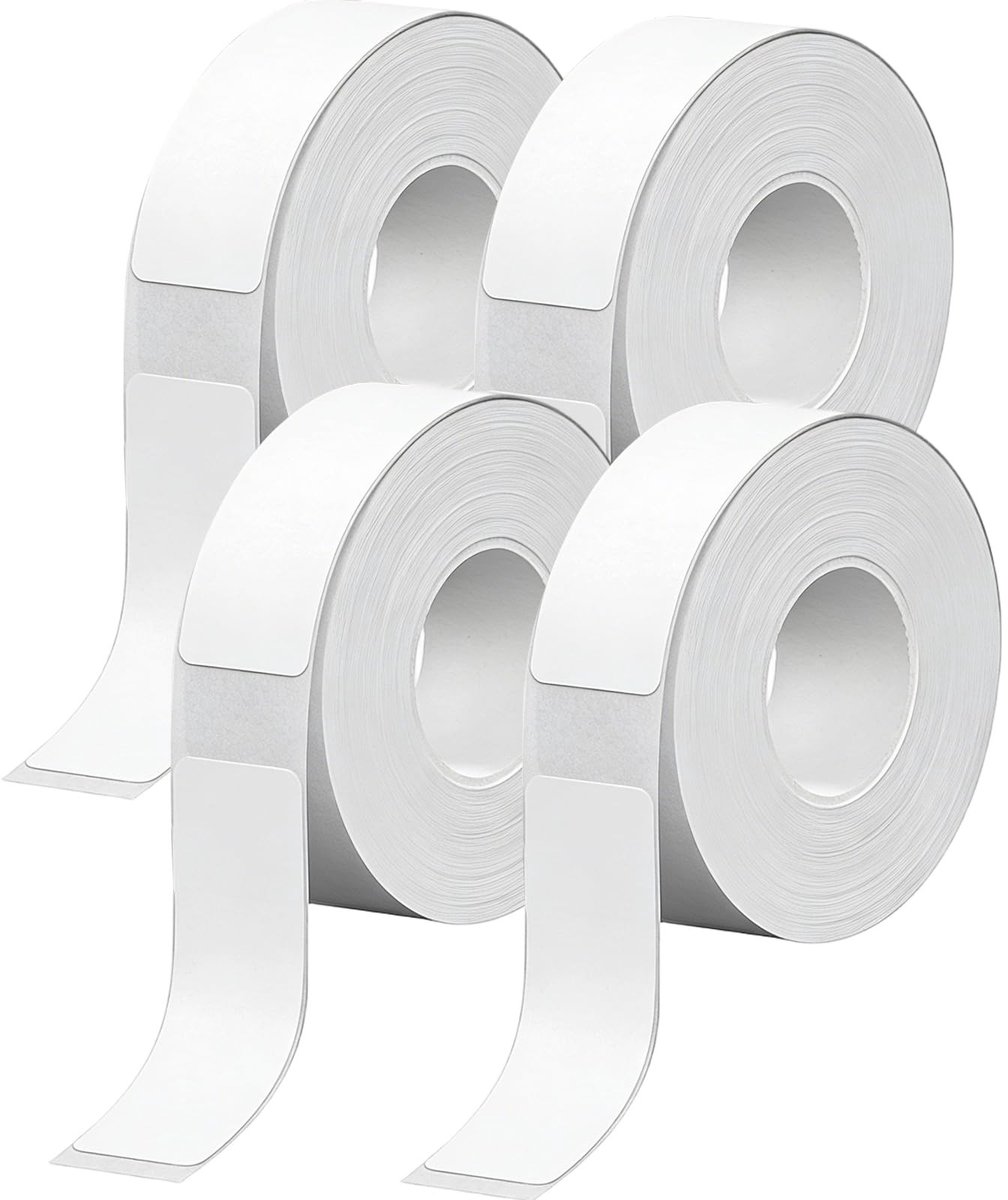 Solidchoice - 4 Rollen Thermische Labels, Zelfklevende Etiketten 12x40mm