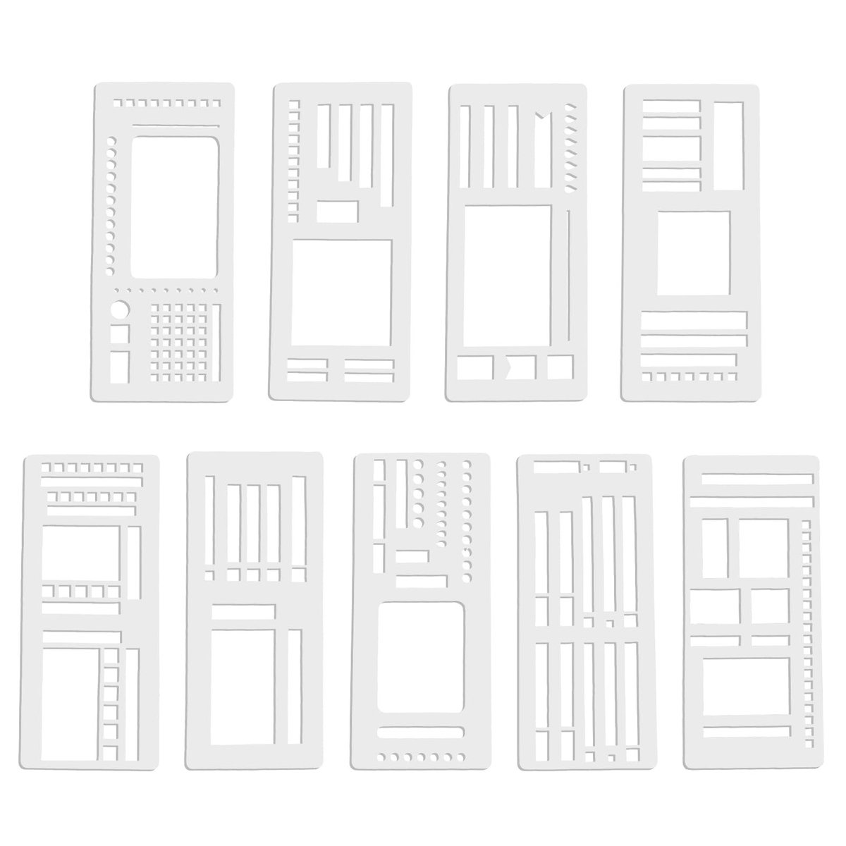 Solidchoice - Set van 9 Bullet Journal Templates voor Creatieve Planning