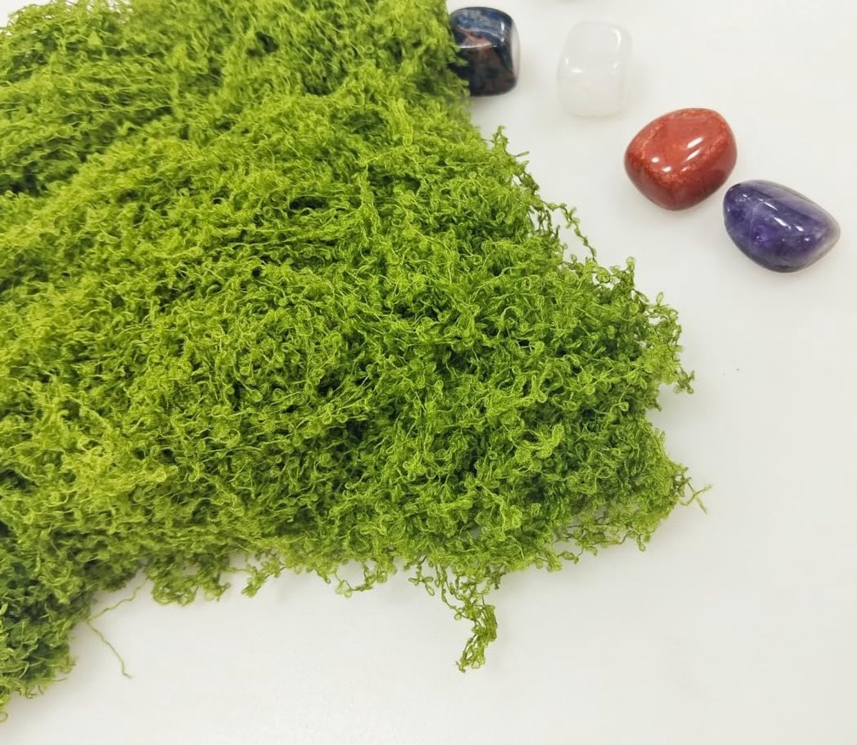 Kunstmos 200 g - Groene nylon decoratie - Handgemaakt - Perfect voor knutselprojecten - ShopVlot