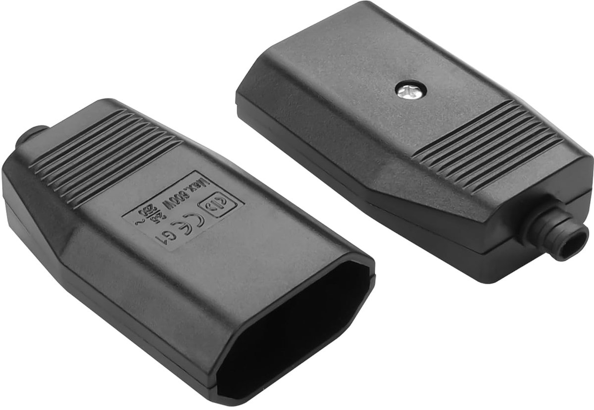 DC plug koppeling - Euro plug vlak - 2-polig - Eenvoudig te installeren - ShopVlot