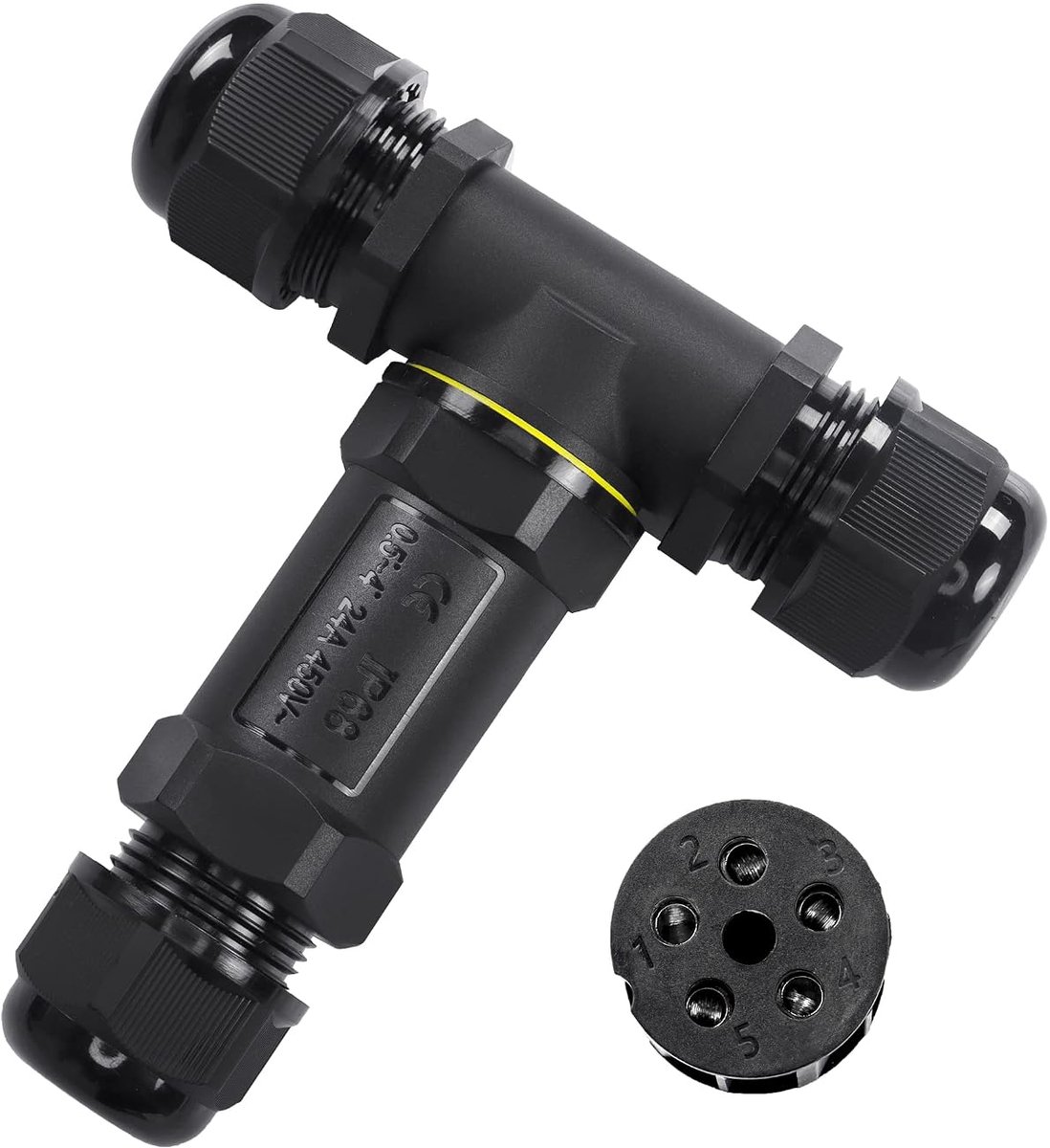 Junction Box Outdoor Waterproof - T Vorm - 5 Pin - Beschermt elektrische verbindingen - ShopVlot