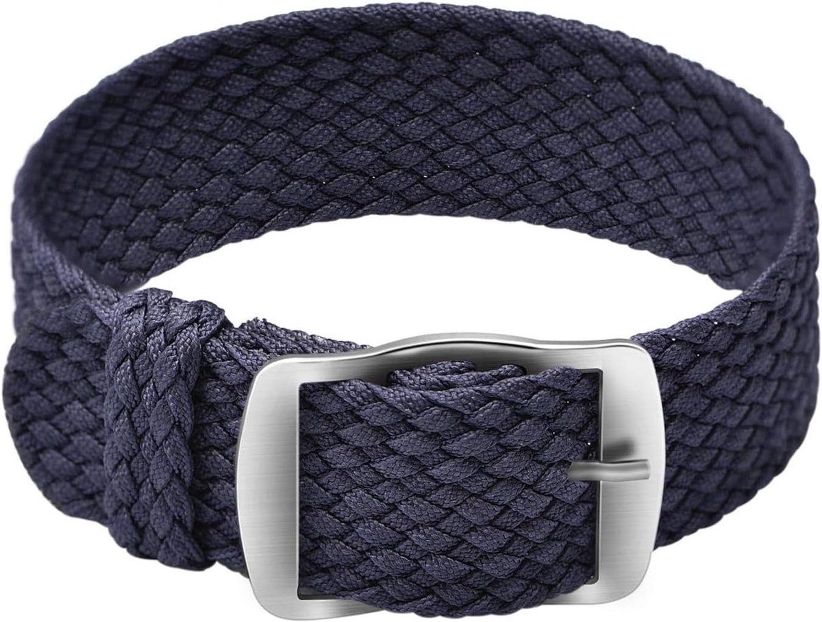 Unisex Nylon Watch Strap with Stainless Steel Silver Buckle - ShopVlot