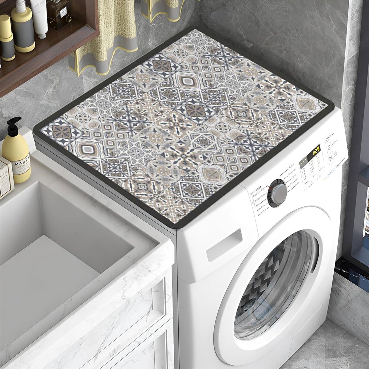 Solidchoice - Stofbeschermhoes voor Wasmachine en Koelkast 60x60 cm