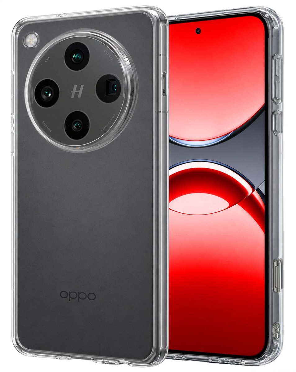 Hoesje - Geschikt voor OPPO Find X8 Pro - Sterk & Shockproof - Hoes Cover - Siliconen Case - Transparant