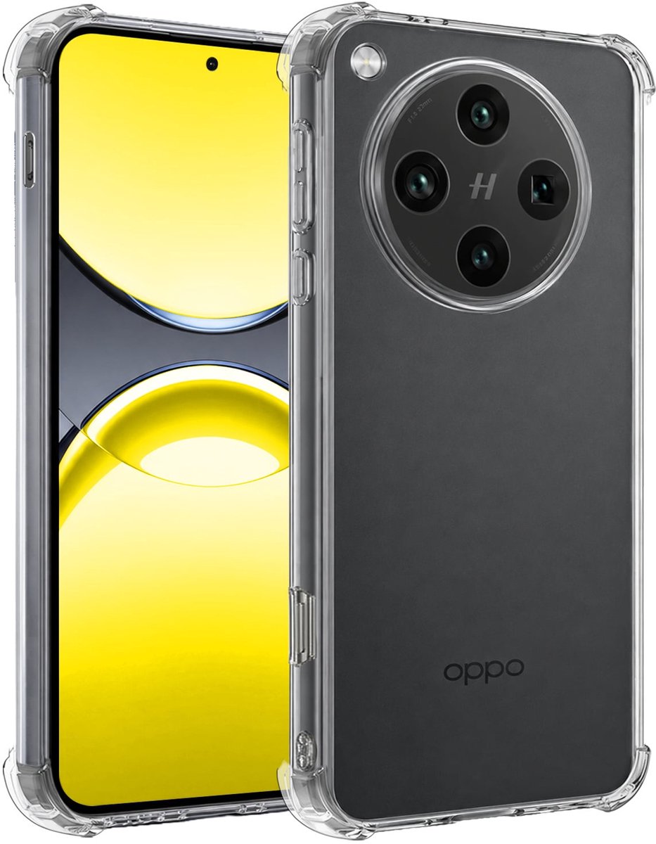 Hoesje - Geschikt voor OPPO Find X8 Pro - Sterk & Shockproof - Siliconen Case - Back Cover - Telefoon Hoes Shock Proof - Telefoonhoesjes - Transparant