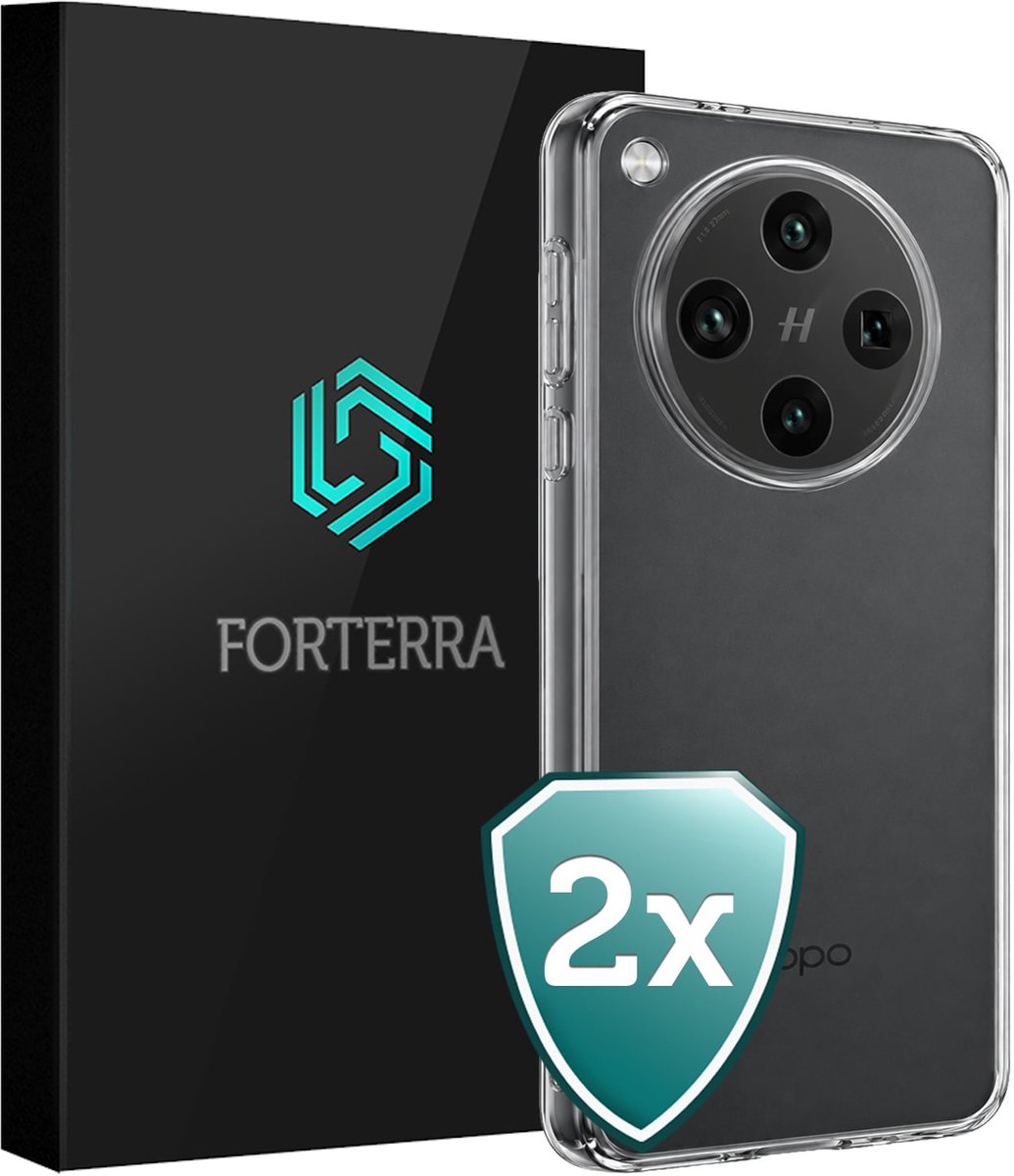 Hoesje 2 Stuks - Geschikt voor OPPO Find X8 Pro - Sterk & Shockproof - Back Cover - Case Siliconen - Telefoon Hoes - Transparant
