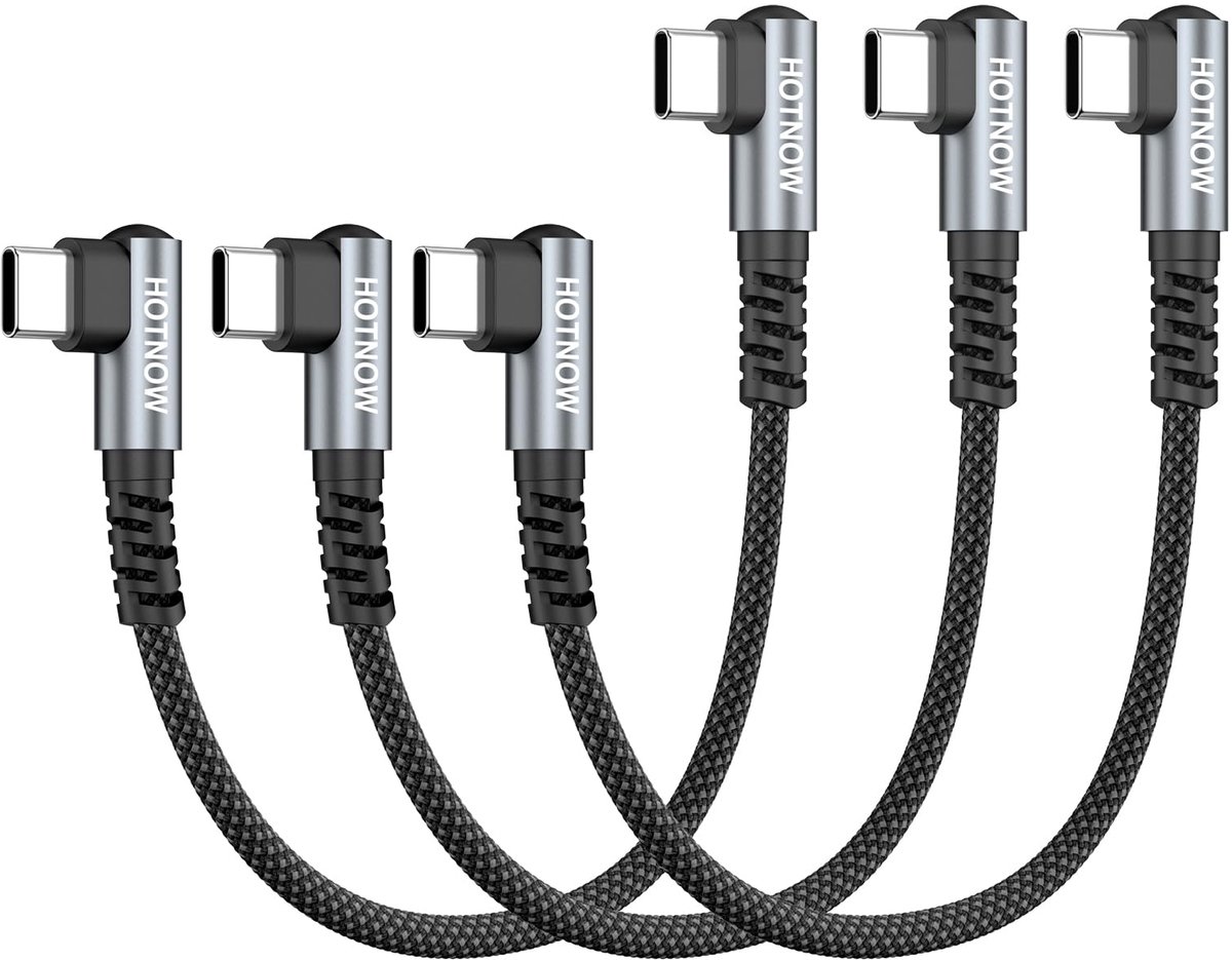 USB C naar USB C kabel 15 cm - korte 0,15 m - 65W snellaadkabel - ideaal voor iPhone 15/16 en powerbanks - ShopVlot