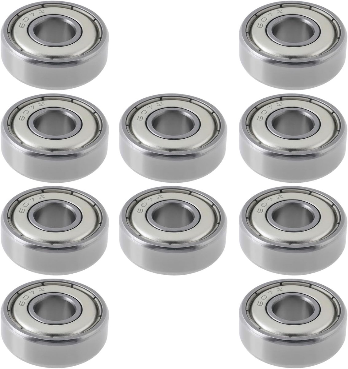 607ZZ Ball Bearings, Double Cover for 607 2Z SKF, 607 ZZ IBU KOYO NTN, 7 x 19 x 6 mm, Pack of 10 - ShopVlot