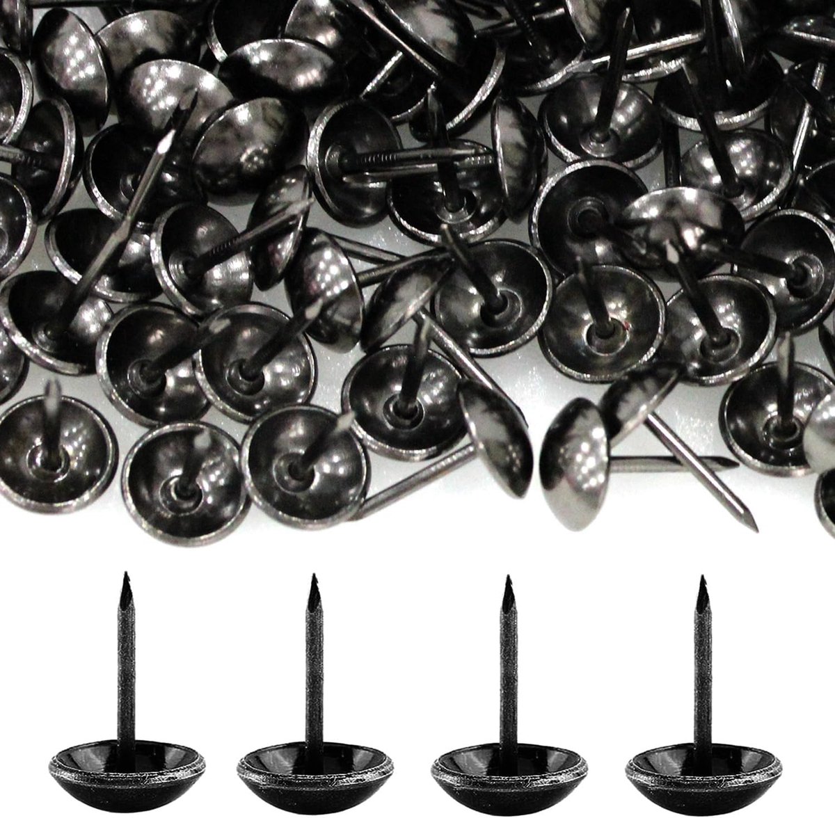 Basicon 500 Pieces Clad Nails Robust 17 x 11 mm Bronze Nail Decorative Nails Retro Style DIY Furniture Nails for - ShopVlot