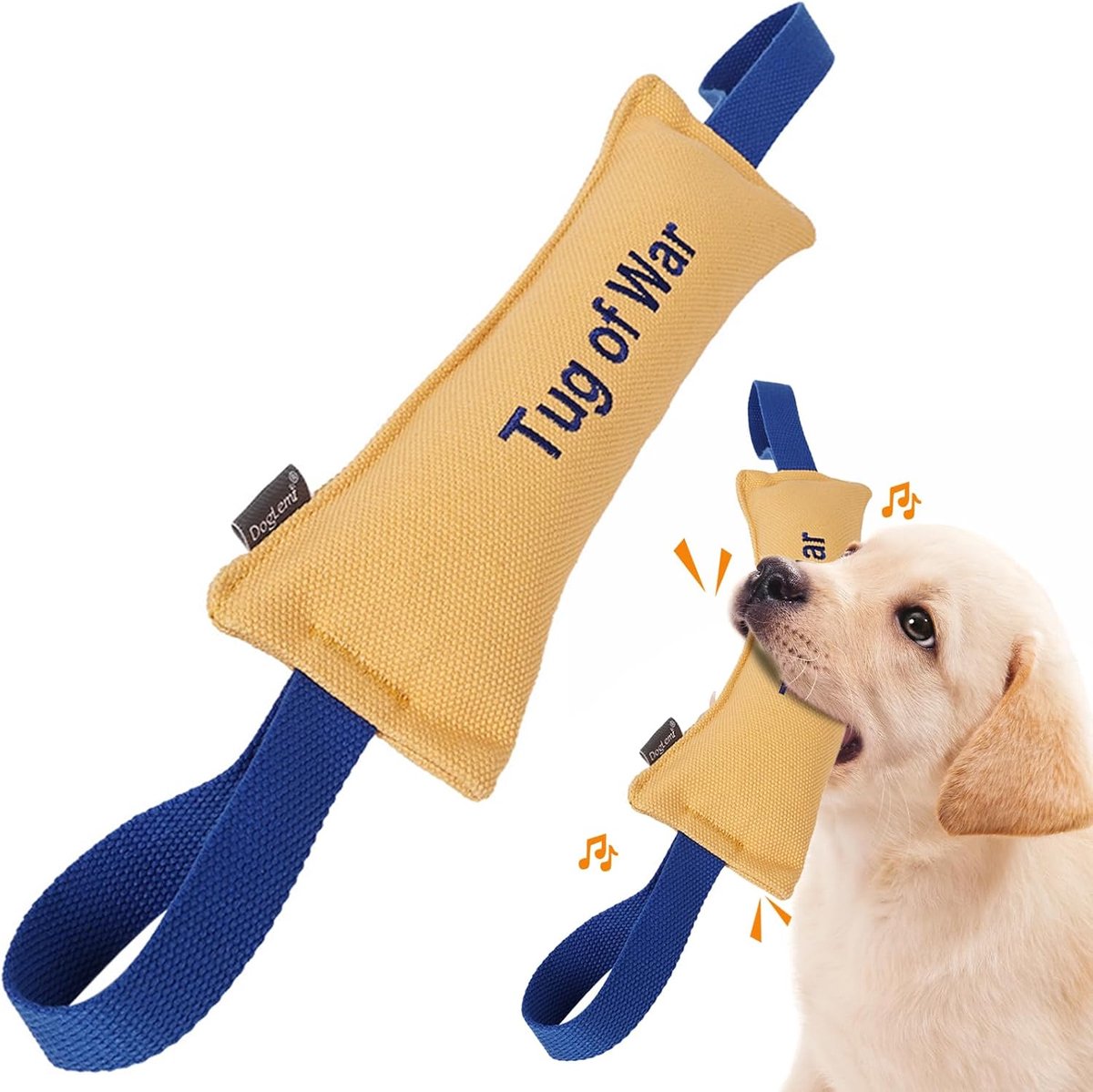 PETCUTE Cuff for Dogs, Toy for Dogs, Sausage for Dogs, Dog Training with 2 Strong Handles, Durable Pull Toy for Dogs - ShopVlot
