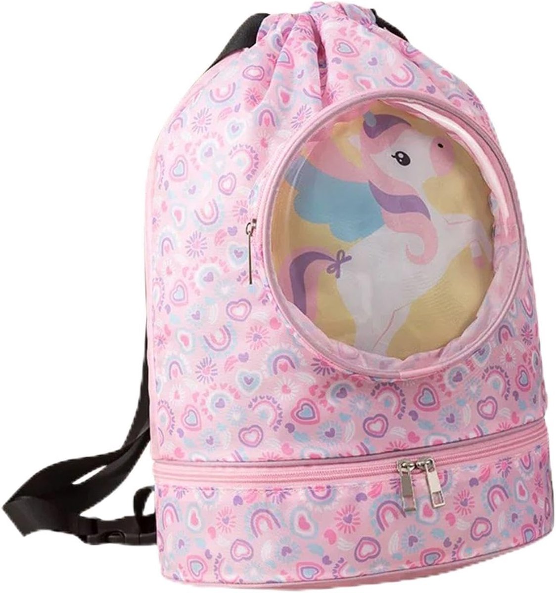 1 x Wet and Dry Separation Bag, Cute Bag for Girls, Backpack for Girls, Gym Bag, Waterproof Bag, Children's Bag - ShopVlot