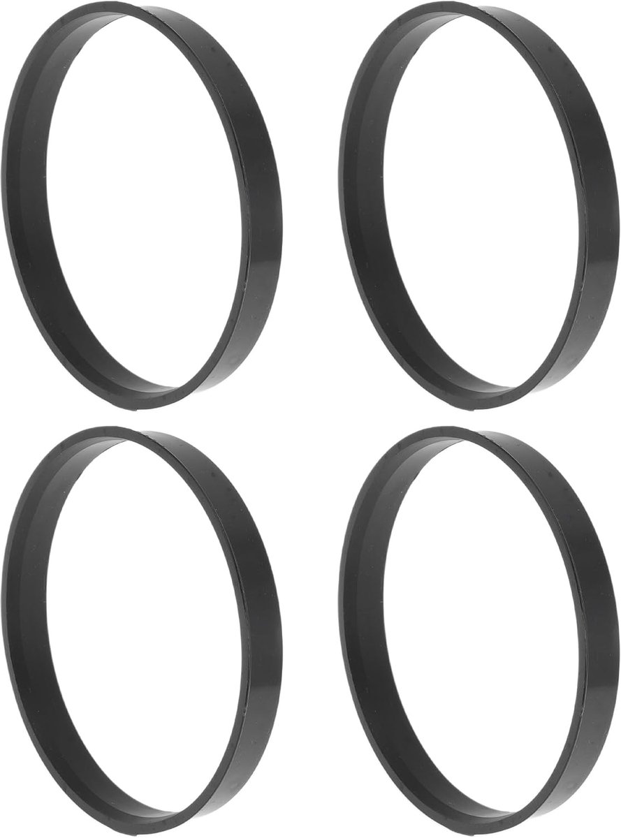 78.1mm tot 74.1mm Auto Wiel Hub Centric Ringen Zwart Polycarbonaat Wielen Middenas Schokabsorberende Hubrings 4 Stks - ShopVlot